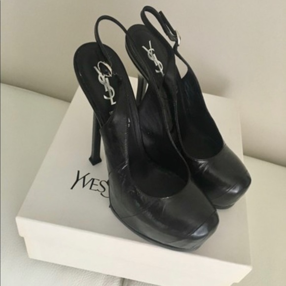 Saint Laurent black tribtoo 105 sling Shoes - Picture 2 of 7